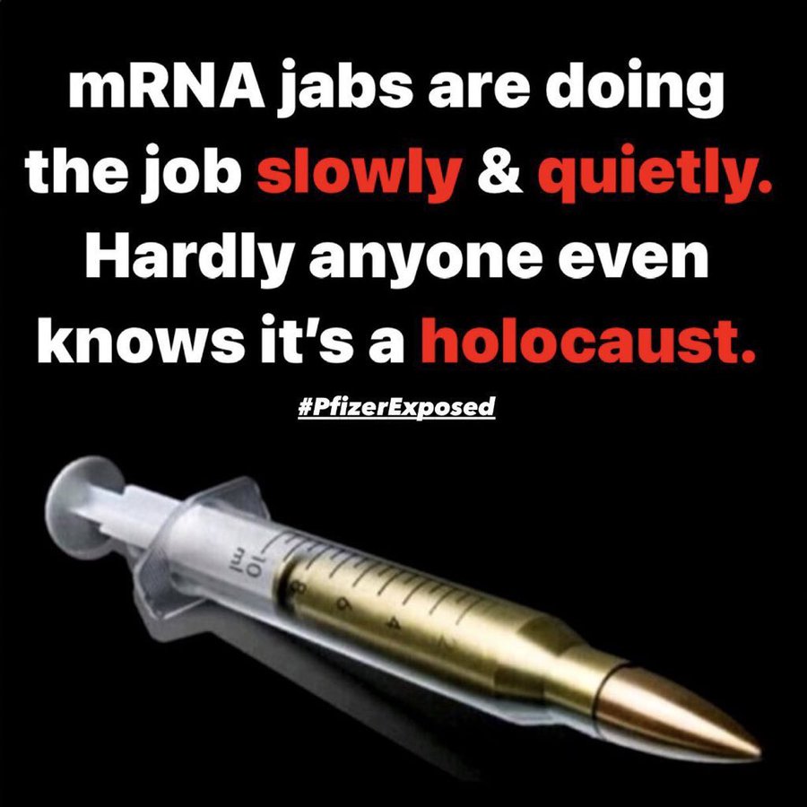 mRNA jabs are doing the job slowly and quietly. Hardly anyone even knows it's a Holocaust 2.0!
